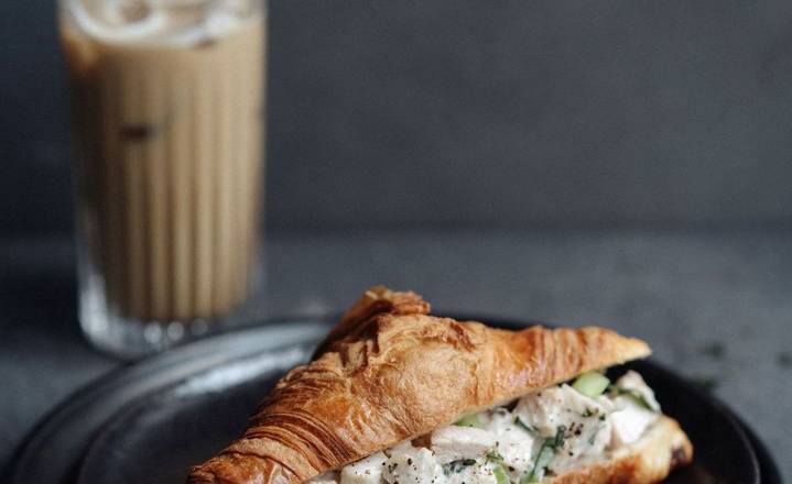 Order Chicken Salad Croissant food online from Caffe Nero store, Boston on bringmethat.com