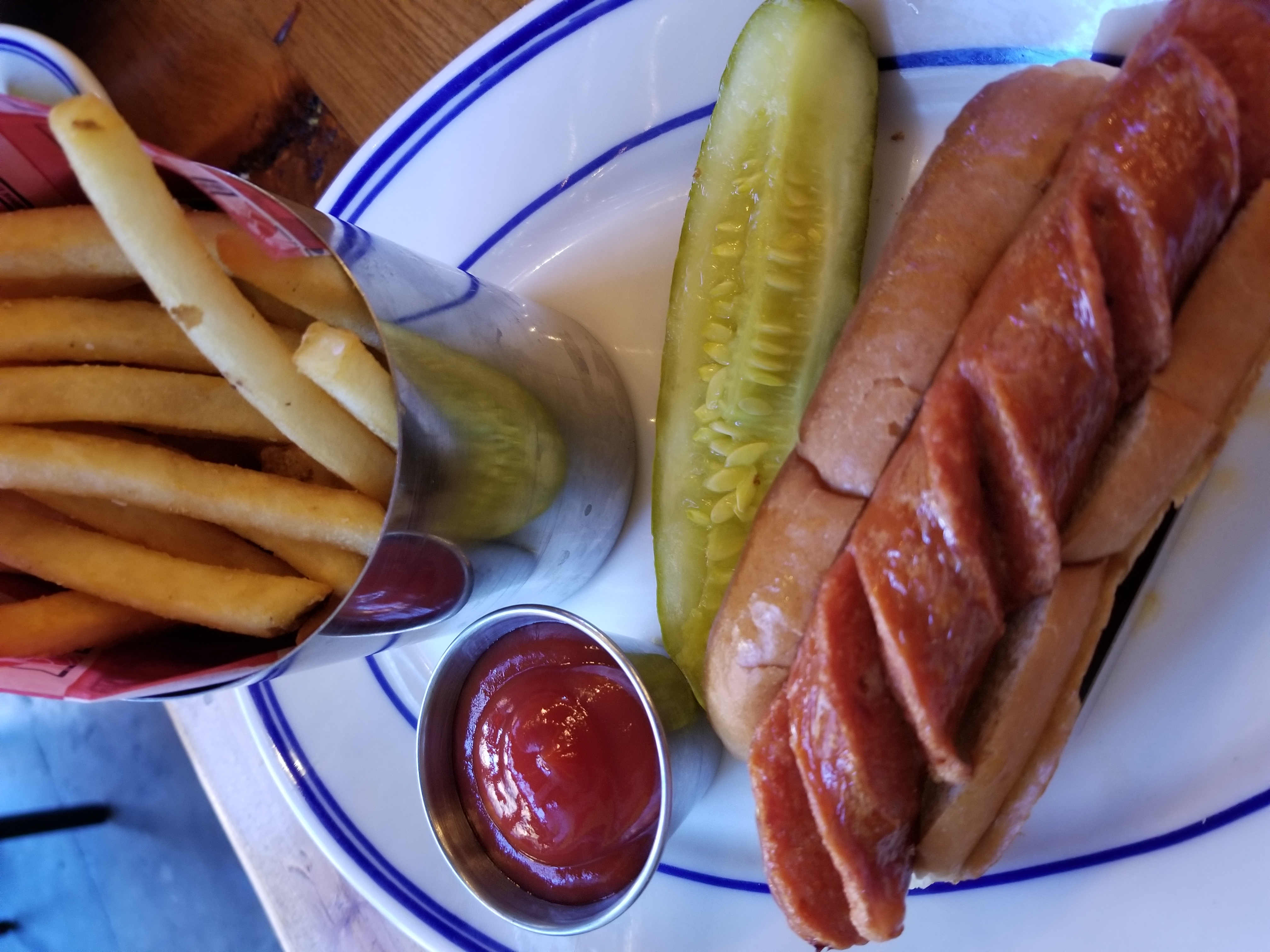 Order Plain Hot Dog and Fries food online from Red Hook Lobster Pound store, Brooklyn on bringmethat.com