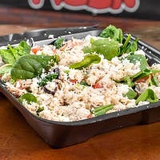 Order Spinach Chicken Feta Salad food online from Fat Belly Pizza store, Stratmoor on bringmethat.com