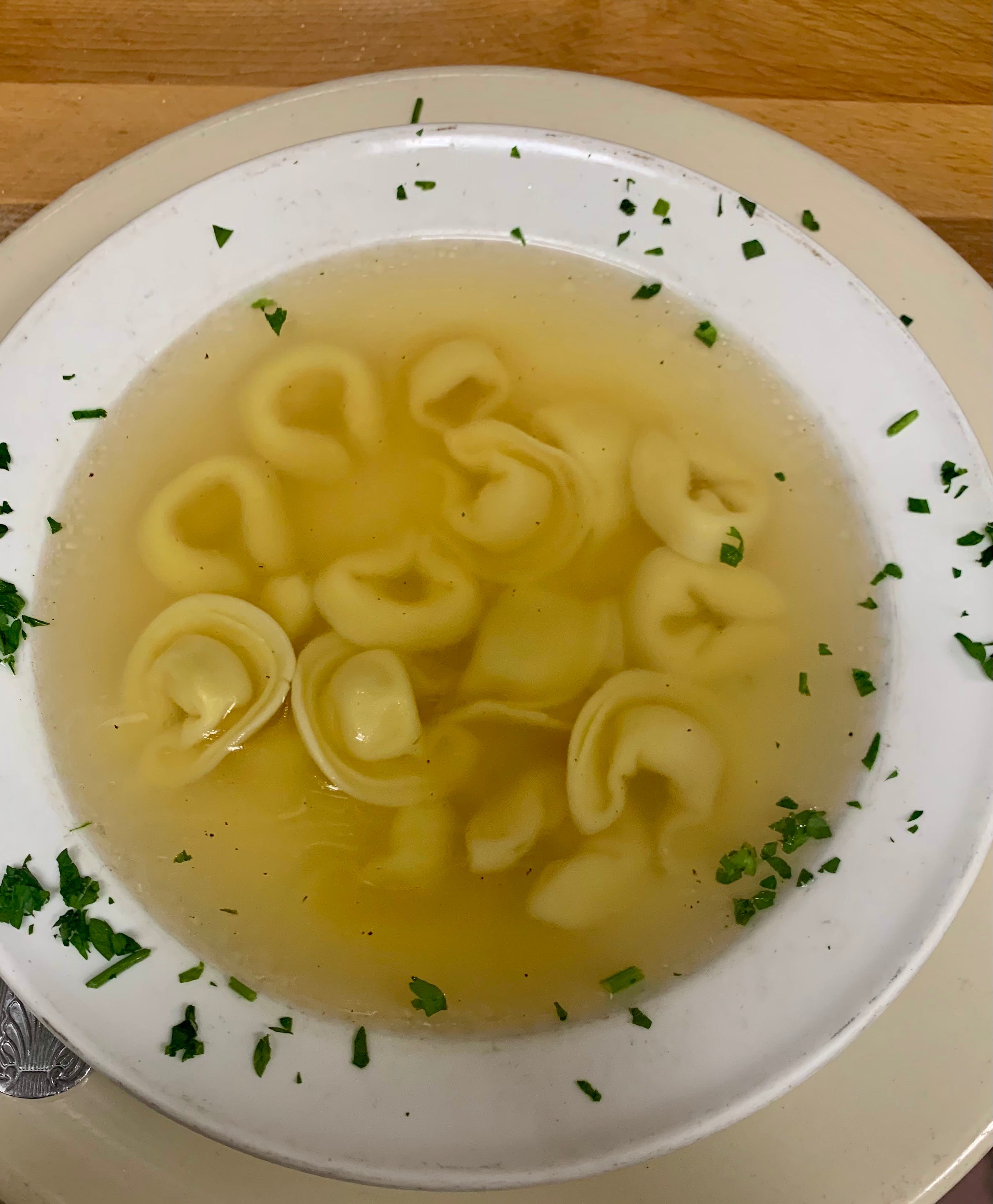 Order Tortellini in Brodo Soup - Soup food online from Gino's Of Tuscany store, Bethpage on bringmethat.com