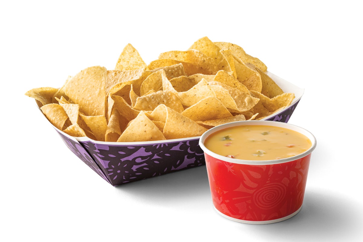 Order Large Chips & Queso food online from Taco Cabana 20104 store, Windcrest on bringmethat.com