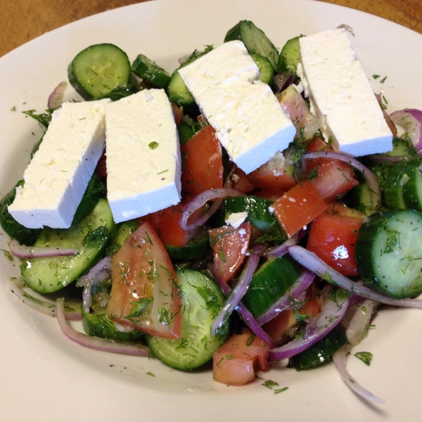Order Mediterranean Salad food online from The Pizza Cookery store, Granada Hills on bringmethat.com