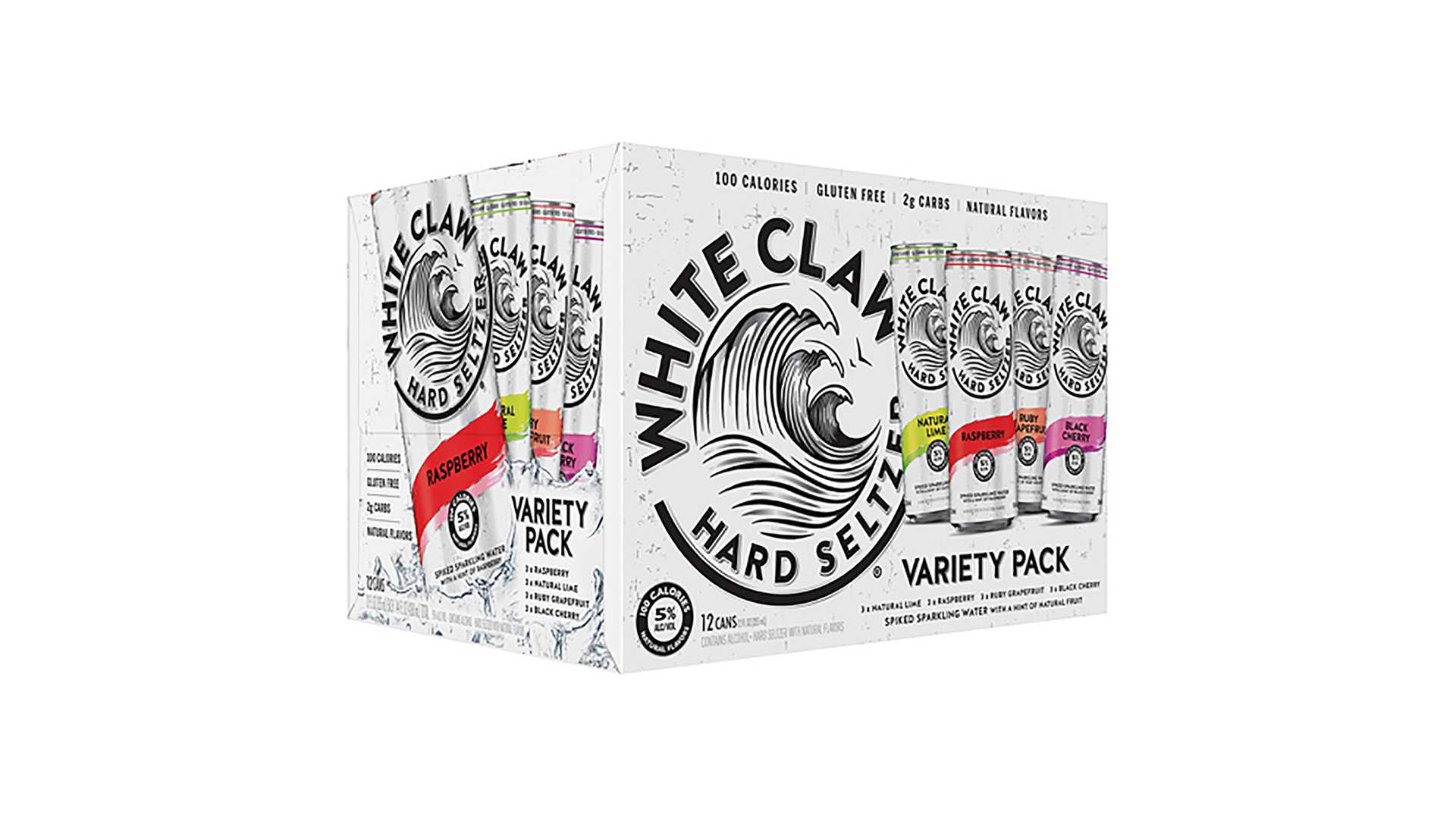 Order White Claw Hard Seltzer Variety Pack No.2 12pk 12oz Can food online from Chevron Extramile store, Castro Valley on bringmethat.com