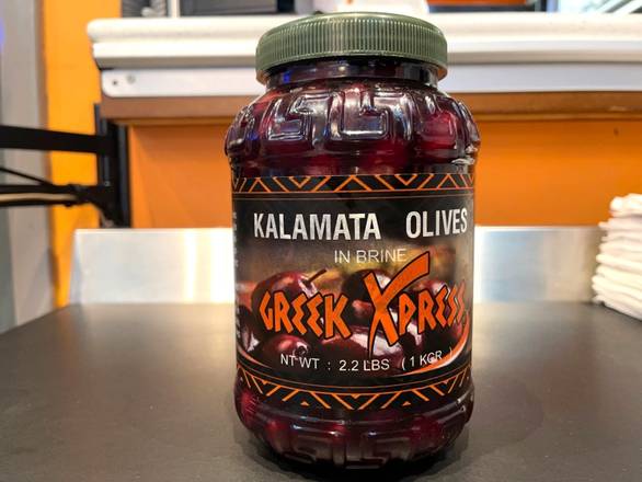 Order 1 Kilo Jar GX Kalamata Olives food online from Greek xpress store, New York on bringmethat.com