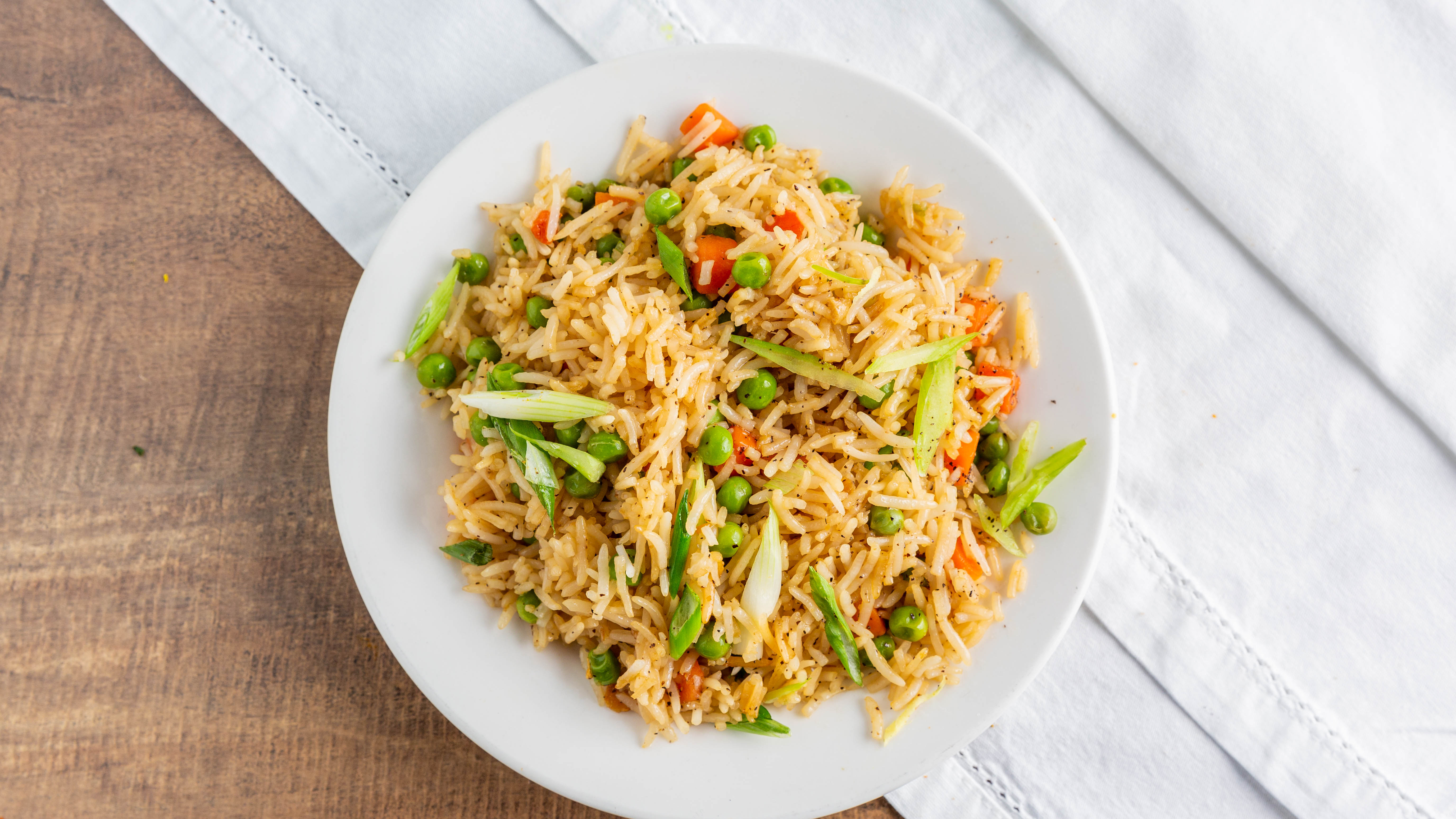 Order Veg Fried Rice food online from Sattva Indian Rasoi store, Mission Viejo on bringmethat.com