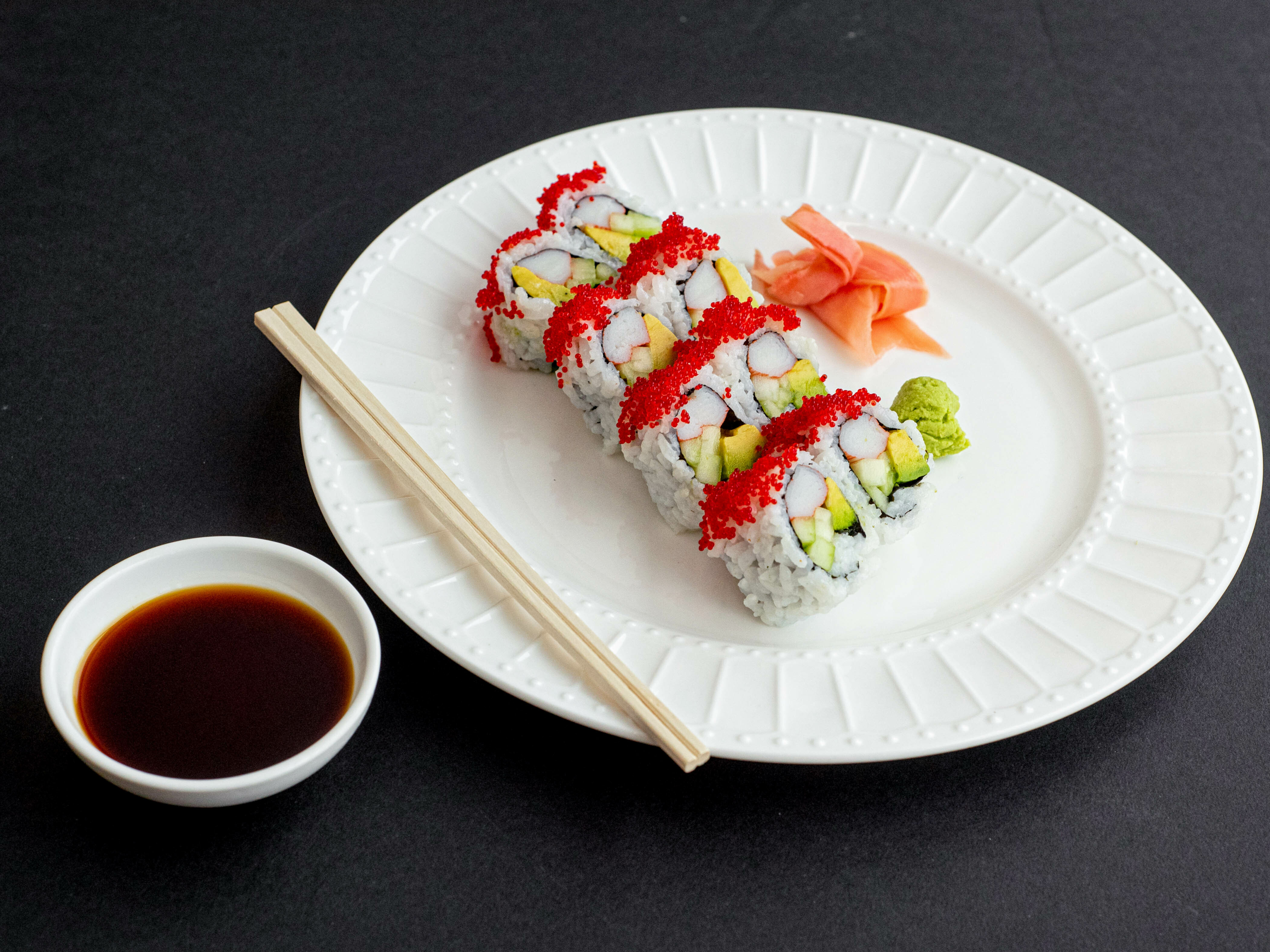 Order California Plus Roll food online from Maje Sushi store, West Lafayette on bringmethat.com