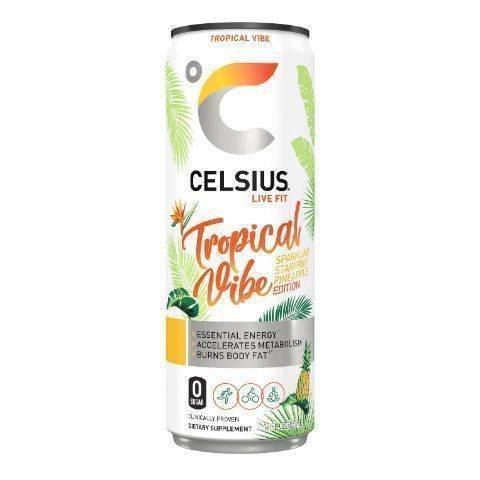 Order Celsius Tropical Vibe 12oz food online from Aplus store, Youngwood on bringmethat.com