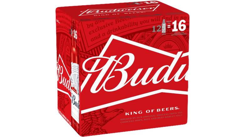 Order Budweiser Beer Bottles - Pack Of 12 food online from Waldi Discount Liquor store, Ansonia on bringmethat.com