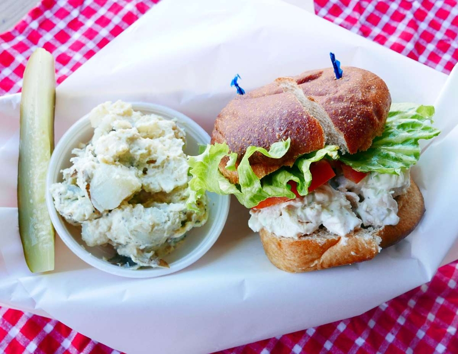 Order Chicken Salad Sandwich food online from Bigb Barbecue store, Fullerton on bringmethat.com