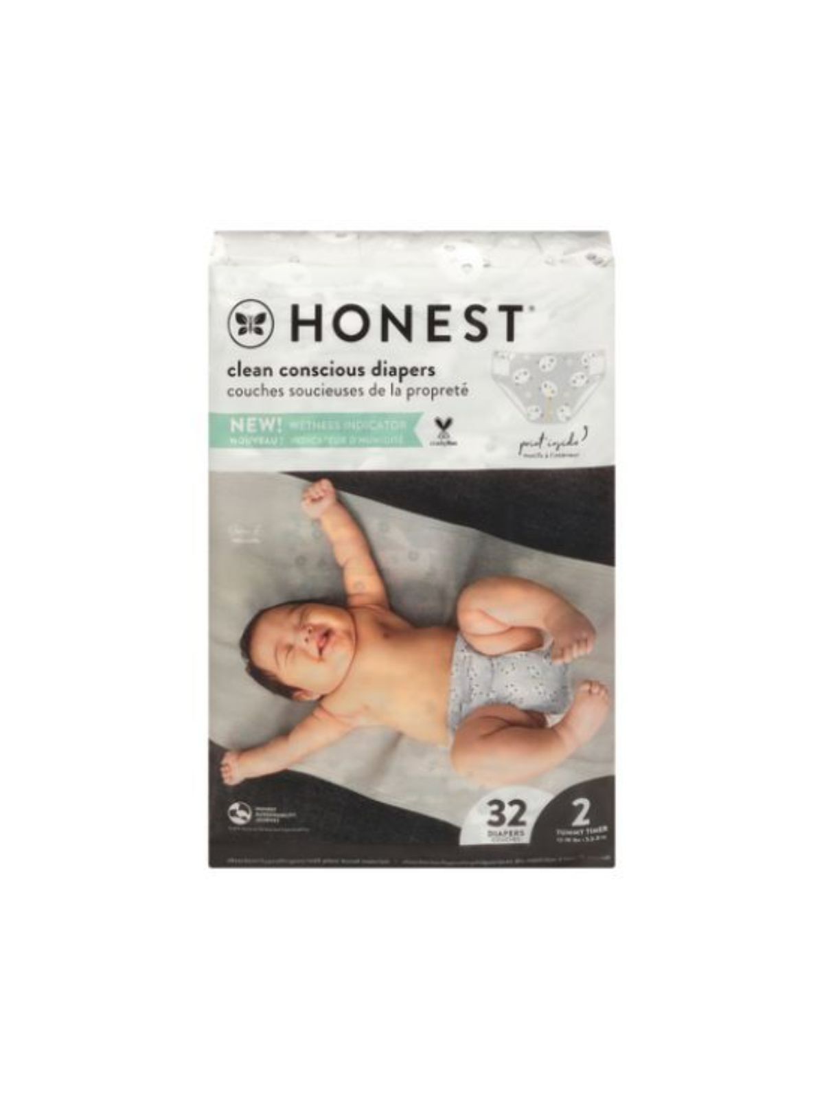 Order The Honest Company Diaper Size 2 (32 count) food online from Light Speed Market store, Los Angeles on bringmethat.com
