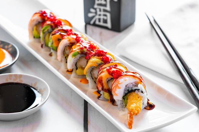 Order Killer Shrimp Roll food online from Sumo Japanese Restaurant store, Wenatchee on bringmethat.com