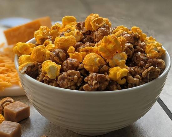 Order Caramel And Cheese Mix Popcorn food online from Richard's Super Premium Ice Cream store, Chicago on bringmethat.com