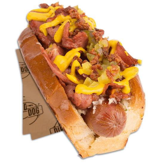 Order Pastrami Dog food online from Dirt Dog store, Downey on bringmethat.com