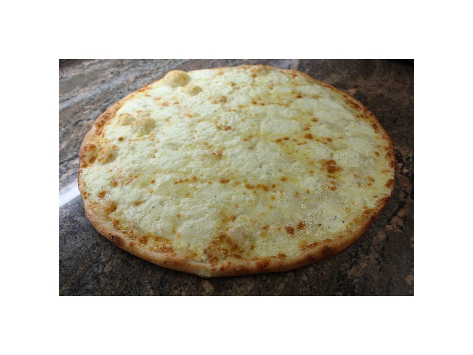 Order White Pie - 18" Round Pie food online from Previti Pizza store, New York on bringmethat.com