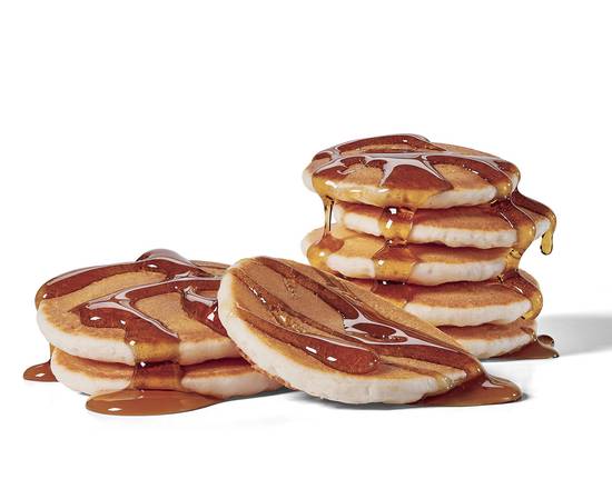 Order Mini Pancakes (8) w/syrup food online from Jack In The Box store, San Bernardino on bringmethat.com
