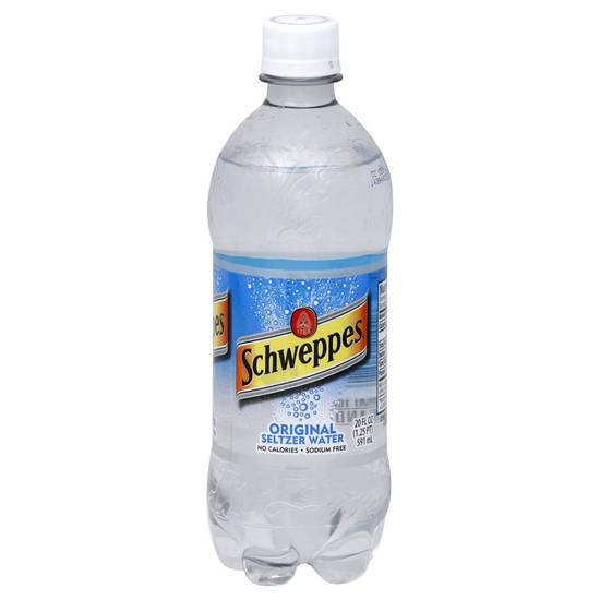 Order Schweppes Seltzer Water Original (20 oz) food online from Rite Aid store, READING on bringmethat.com