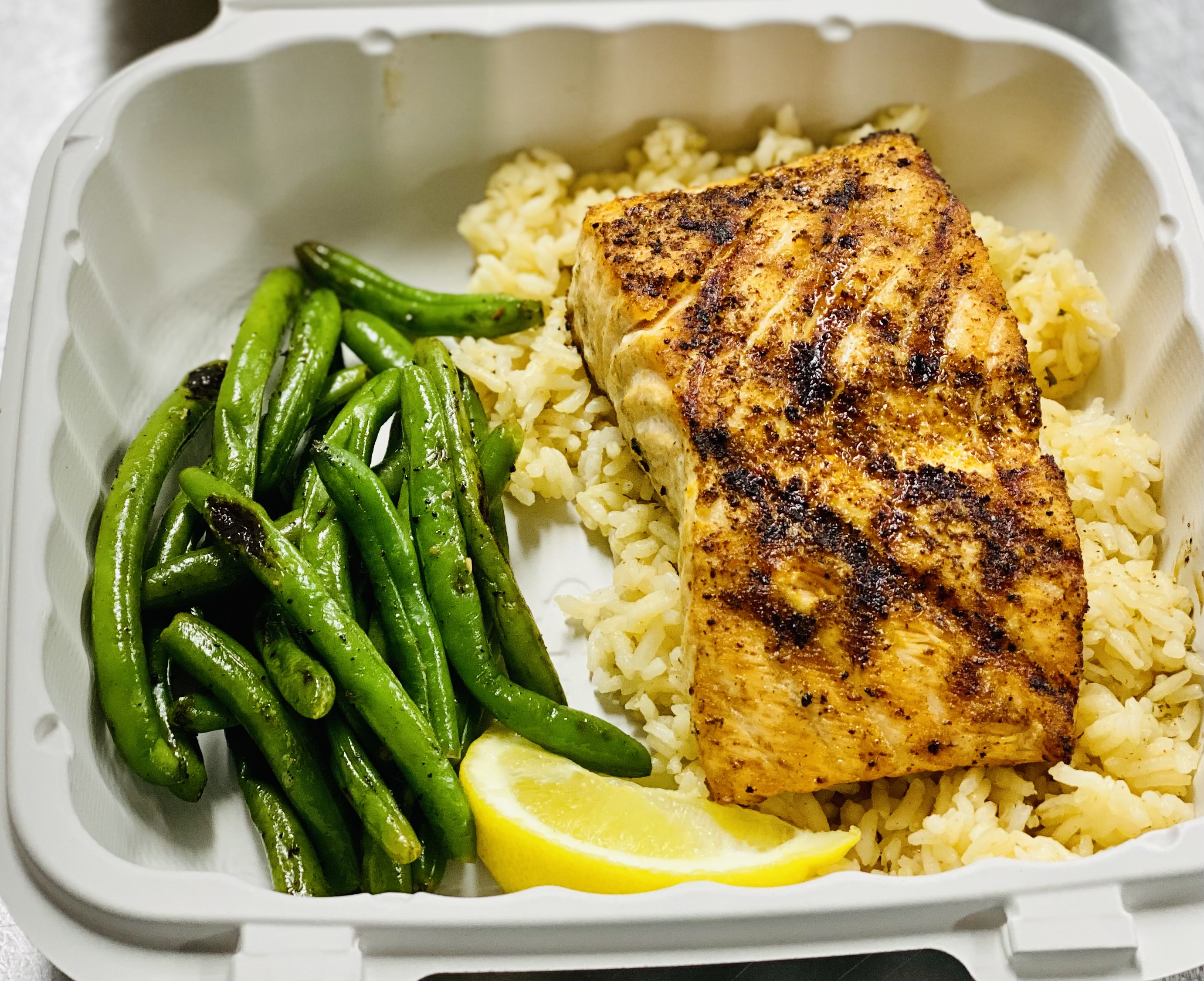 Order Flame Grilled Salmon food online from Jojo Family Restaurant store, Salisbury on bringmethat.com