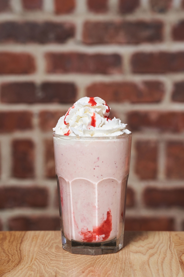 Order Strawberry Milkshake food online from Park Burger store, Denver on bringmethat.com