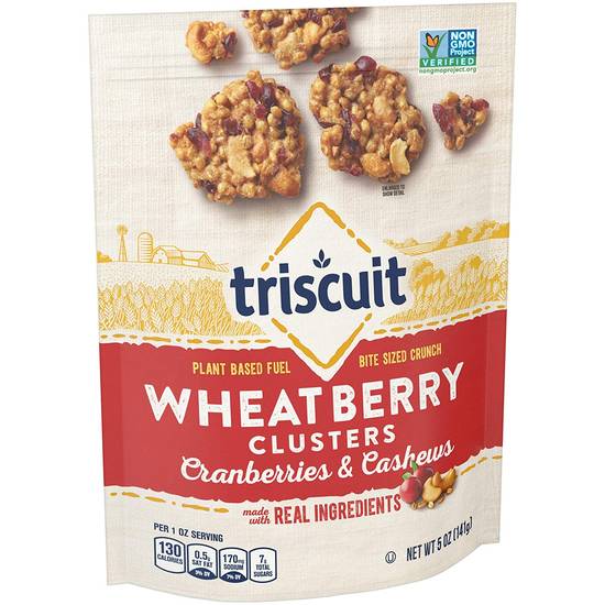 Order Triscuit Wheatberry Cranberry And Cashews Crackers food online from Deerings Market store, Traverse City on bringmethat.com