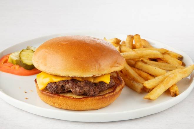 Order Kids' Crush Cheeseburger food online from Village Inn store, Des Moines on bringmethat.com