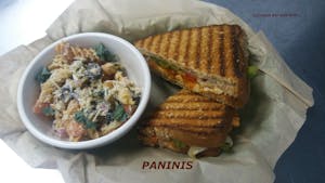 Order Pesto Chicken Panini food online from 2n1 Salad Bar and Grill store, Austin on bringmethat.com