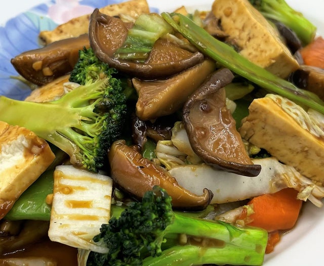Order Black Mushrooms Tofu food online from New Shanghai Restaurant store, Lake Forest on bringmethat.com