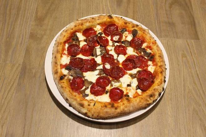 Order Pepperoni and Mushrooms Pizza. food online from Pupatella store, Reston on bringmethat.com