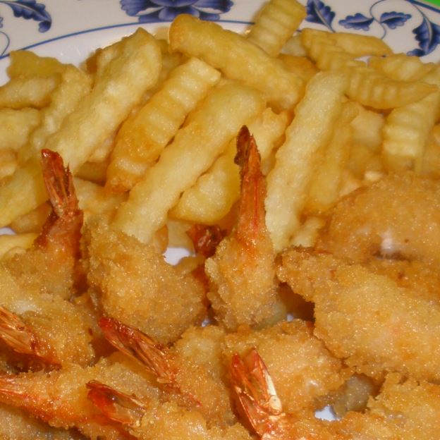 Order K3 Fried Shrimp with French Fries food online from Chen's China Inn store, Lufkin on bringmethat.com