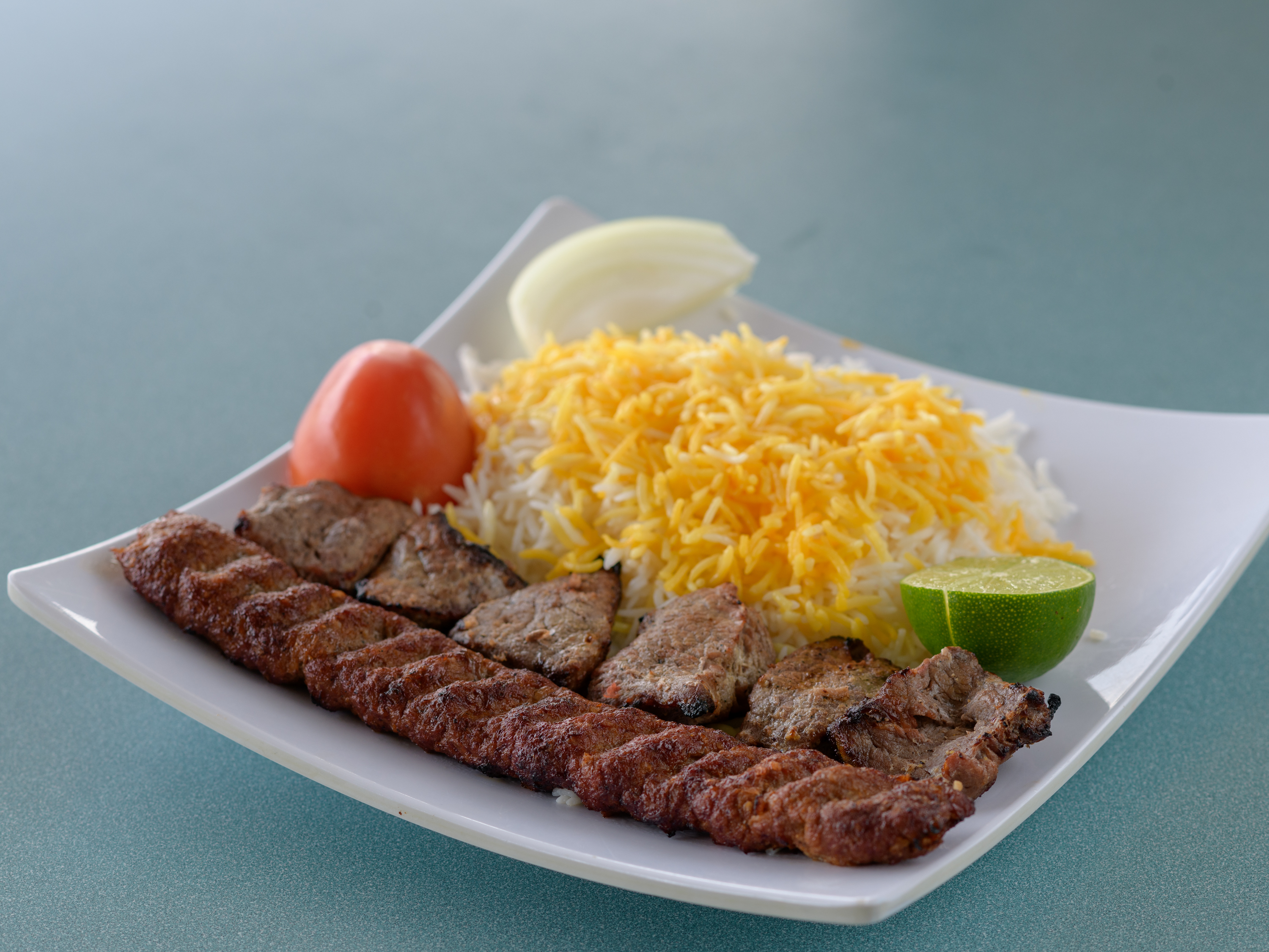 Order Shish Kabab food online from Bibi Mediterranean Restaurant store, Oklahoma City on bringmethat.com