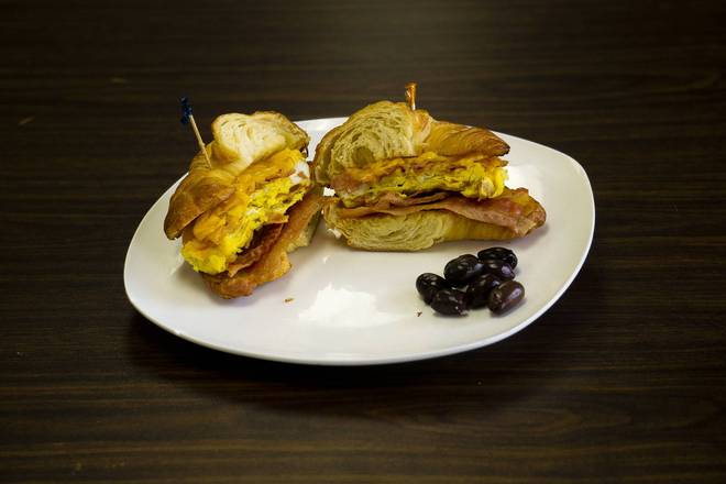 Order Bacon Breakfast Croissant food online from Judys Cafe store, San Diego on bringmethat.com