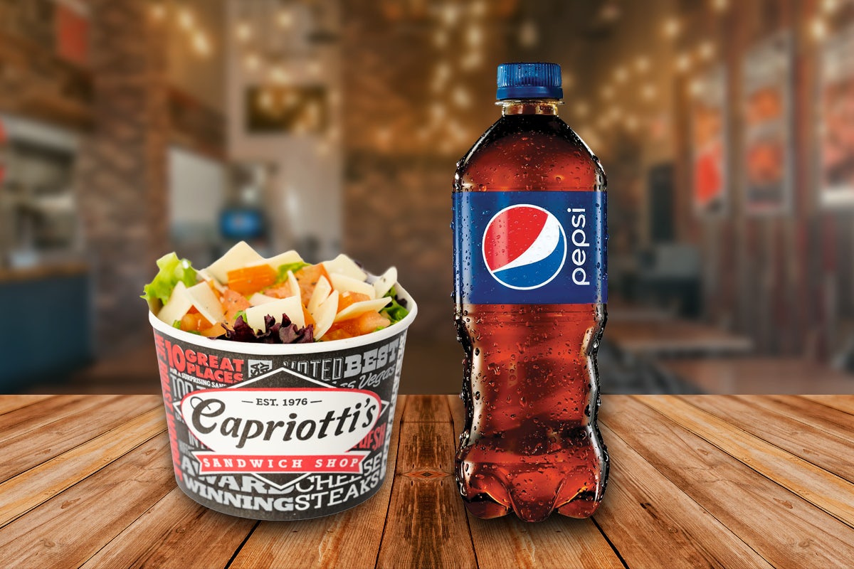 Order Combo Side Salad & Bottled Drink food online from Capriotti's store, Henderson on bringmethat.com
