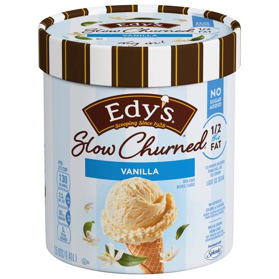 Order Edy's/Dreyer's No Sugar Added Light Vanilla Ice Cream, 1.5qt food online from CVS store, BRYAN on bringmethat.com