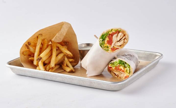 Order Grilled Chicken Wrap food online from Boomerjack Grill store, Fairview on bringmethat.com