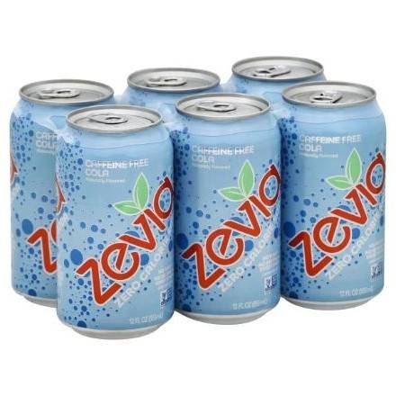 Order Zevia Soda Cola Caffeine Free (12 oz x 6-pack) food online from 7-Eleven By Reef store, Atlanta on bringmethat.com