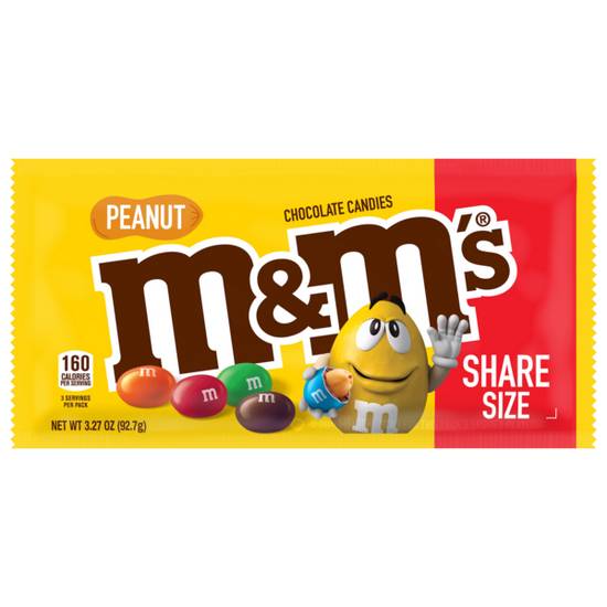 Order M&M's Peanut Share Size 3.27oz food online from Casey store, Millstadt on bringmethat.com