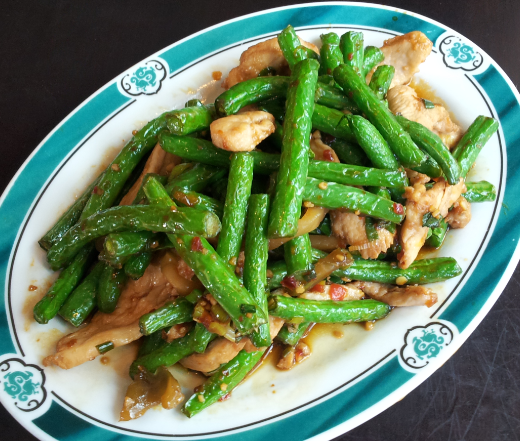 Order C6. String Bean Chicken food online from 88 Chinese & Sushi Sherman Oaks store, Van Nuys on bringmethat.com