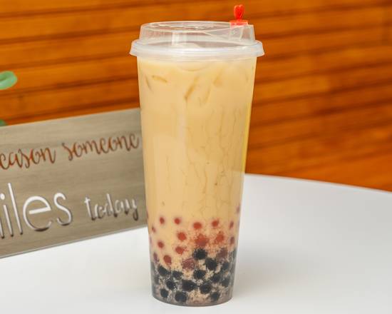 Order Thai Tea with Cheese Foam food online from Sips Of Tea store, Kennesaw on bringmethat.com