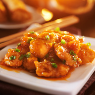 Order C27. Orange Chicken Combo Platter food online from Chinatown Kitchen store, Sheboygan on bringmethat.com