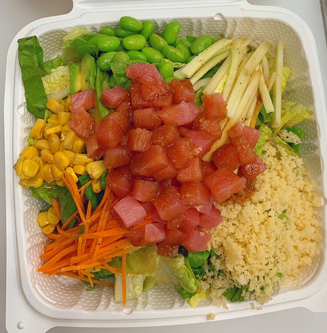 Order 9. Raw Tuna Rice Bowl with Sweet Garlic Sauce food online from 168 Asian Burrito store, Olney on bringmethat.com