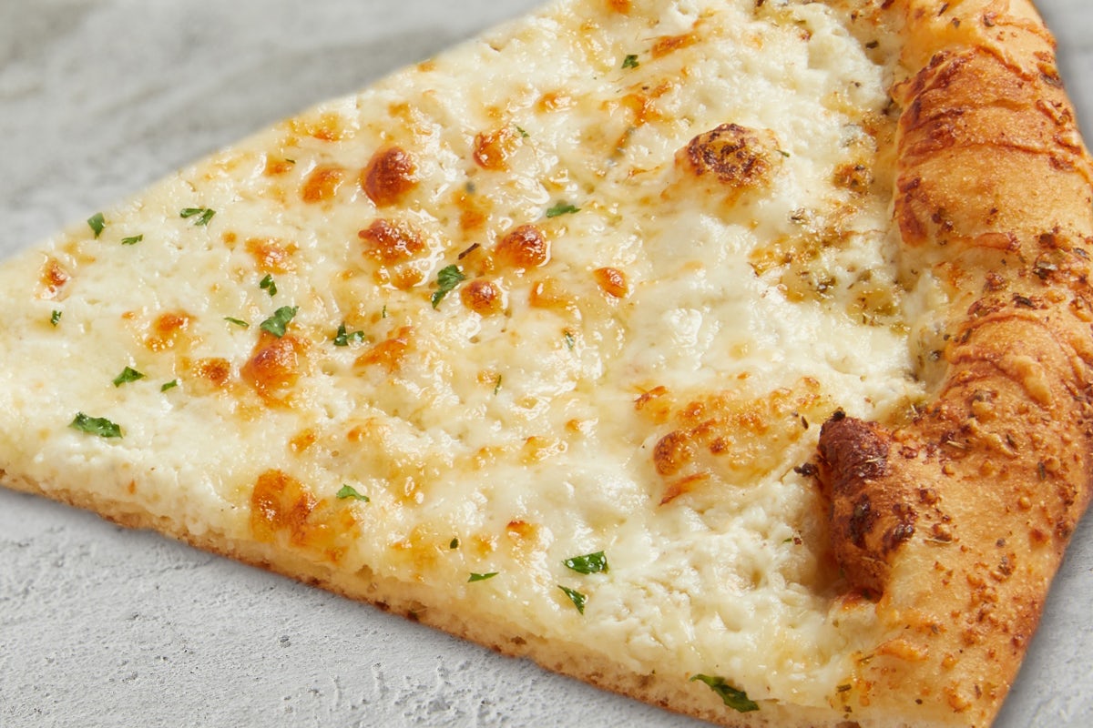 Order NY 4-Cheese White Slice food online from Sbarro store, Roanoke on bringmethat.com