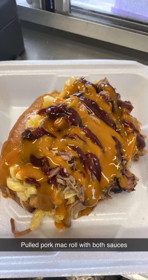 Order Pulled Pork Mac food online from On The Roll store, Battle Creek on bringmethat.com