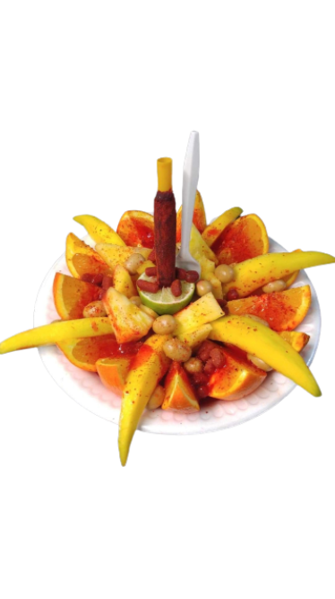 Order CRAZY ORANGE food online from Los Mexicanos Frutas & Antojos store, Fresno on bringmethat.com