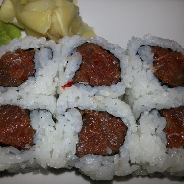 Order Spicy Tuna Roll 8 pcs food online from Seto Restaurant store, Sunnyvale on bringmethat.com