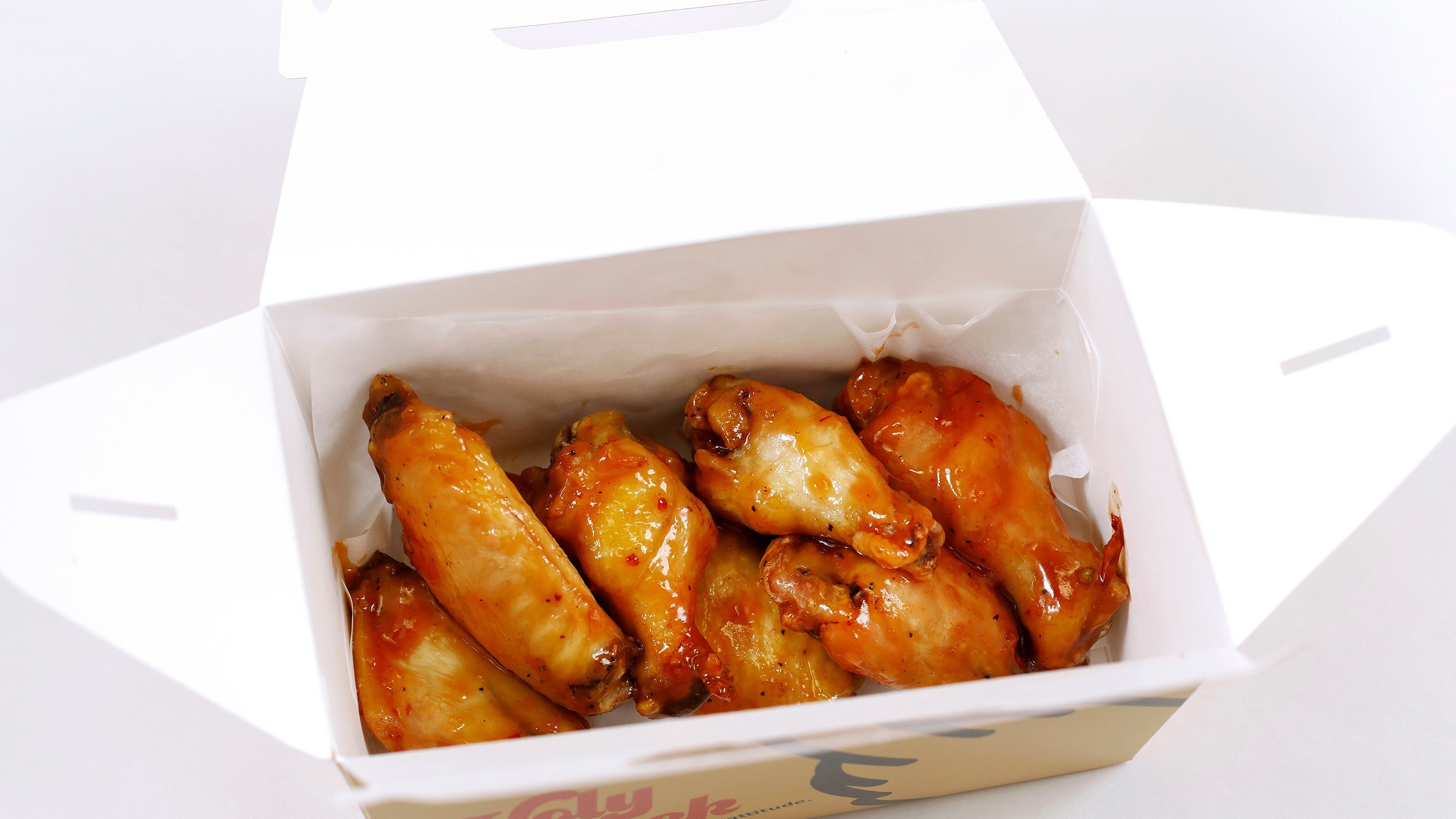 Order Apricot Chipotle Wings (8) food online from Holy Cluck store, Chicago on bringmethat.com