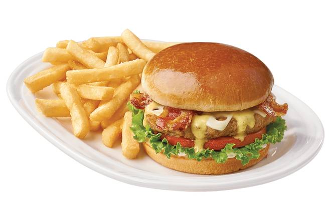 Order Bacon & Swiss Turkey Burger food online from Friendly's store, Brookdale on bringmethat.com