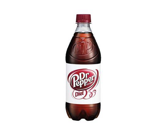Order Diet Dr Pepper Bottle food online from Firebelly Wings store, Fairburn on bringmethat.com