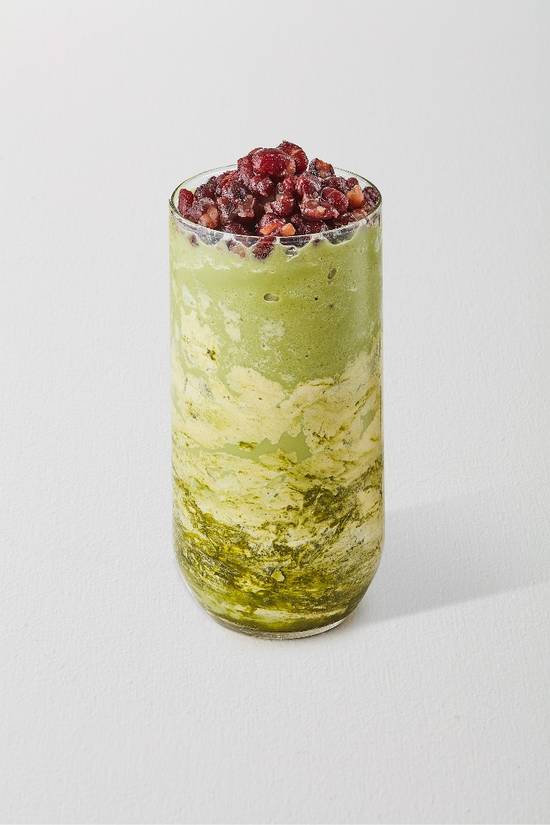 Order Matcha Red Bean Frostie food online from Sunright Tea Studio store, Sunnyvale on bringmethat.com