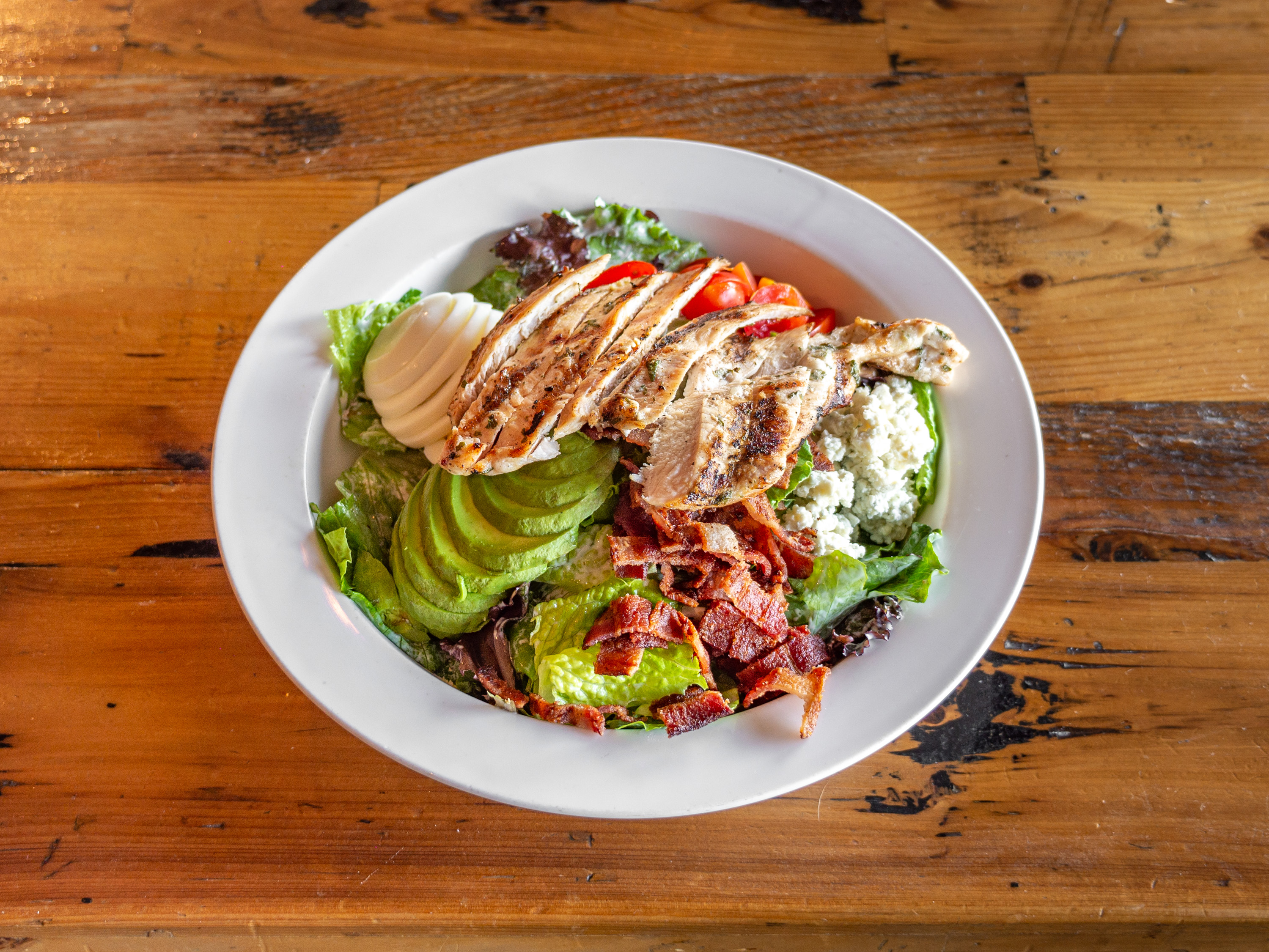 Order Mona's Cobb Chicken Salad food online from Mona Burgers & Shakes store, Concord on bringmethat.com