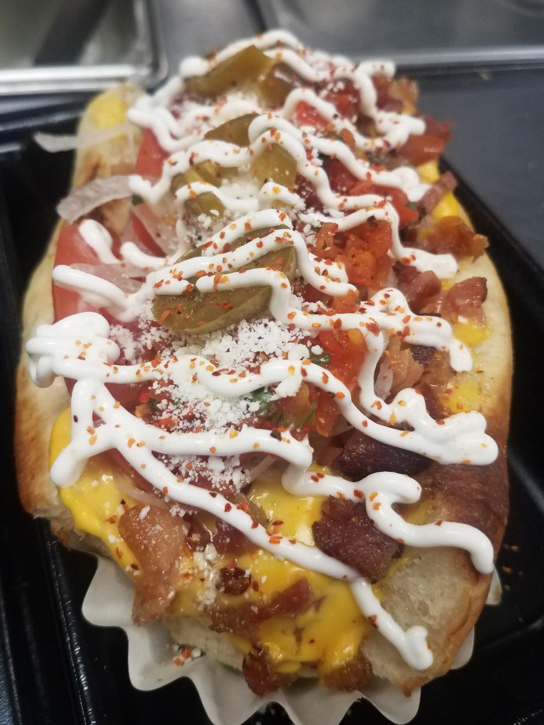 Order Loaded Sonoran Dog food online from Doglicious Hot Dogs store, Glendale on bringmethat.com