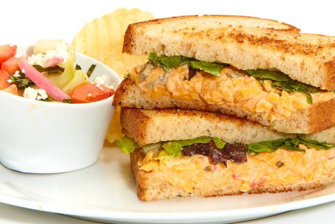 Order Spicy Pimento Cheese Sandwich food online from Taziki Mediterranean Cafe store, Jeffersonville on bringmethat.com